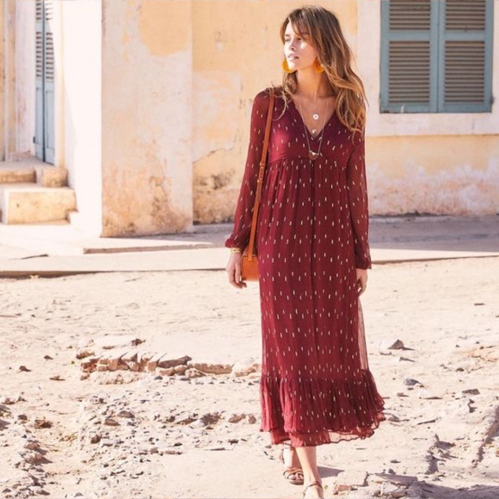 Sezane Robe Celeste - Picture 2 of 11